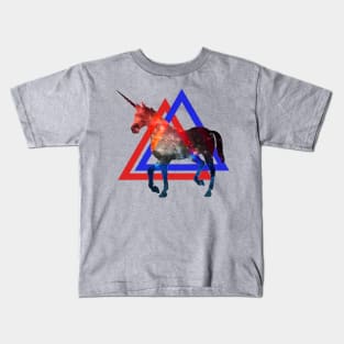 Hipster Galaxy Unicorn Kids T-Shirt